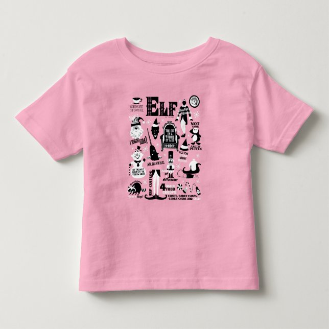 Camiseta De Bebé Iconos Elf y Cine Cita Traje para Niños (Anverso)