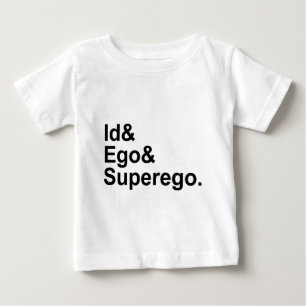 Camiseta De Bebé Id Ego Superego   Tres partes de la psique