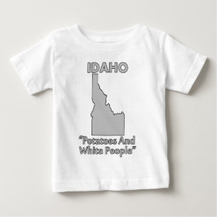 Camiseta De Bebé Idaho - Papas Y Gente Blanca