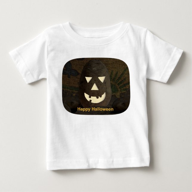 Camiseta De Bebé Idaho Potato Tato'lantern (Anverso)
