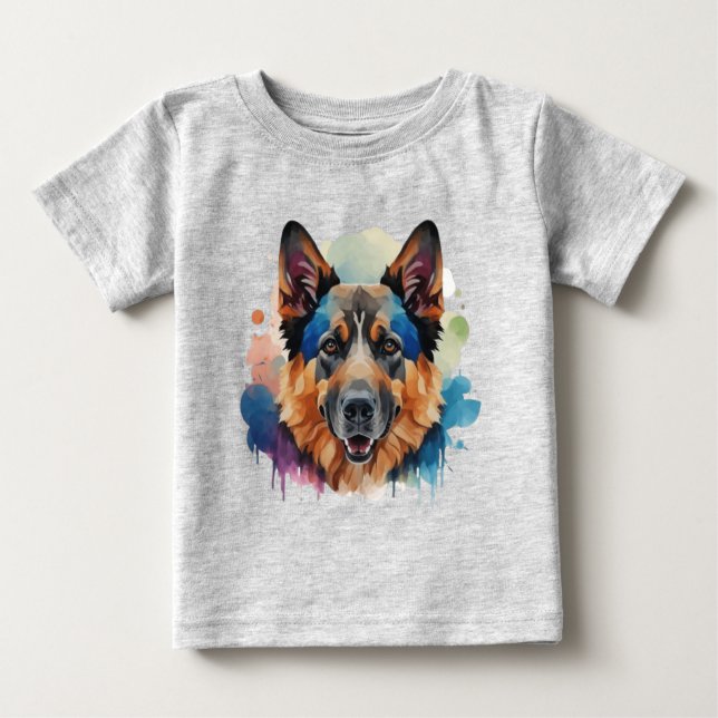 Camiseta De Bebé Ideas de regalo de perro pastor alemán (Anverso)