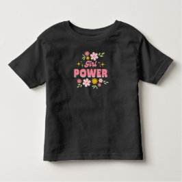 Camiseta De Bebé Ideas de regalos florales de poder de niñas pequeñ