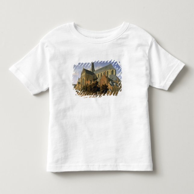 Camiseta De Bebé Iglesia de St. Bavo en Haarlem, 1666 (Anverso)
