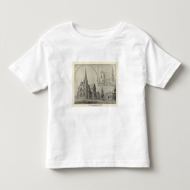 Camiseta De Bebé Iglesia de St Francis, Naugatuck (Anverso)