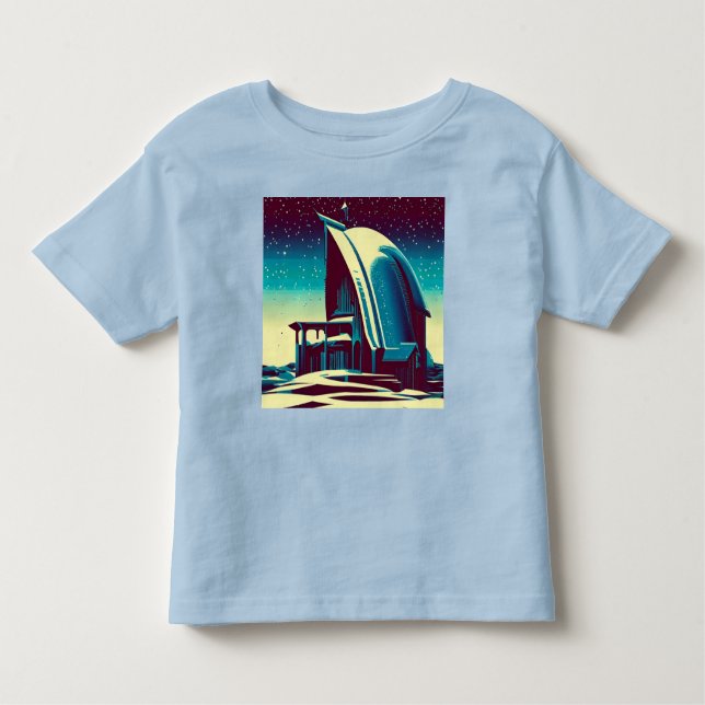 Camiseta De Bebé Iglesia Futurista 1 de SF (Anverso)