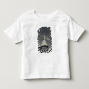 Camiseta De Bebé iglesia ortodoxa rusa de madera tradicional