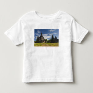 Camiseta De Bebé iglesia ortodoxa rusa de madera tradicional