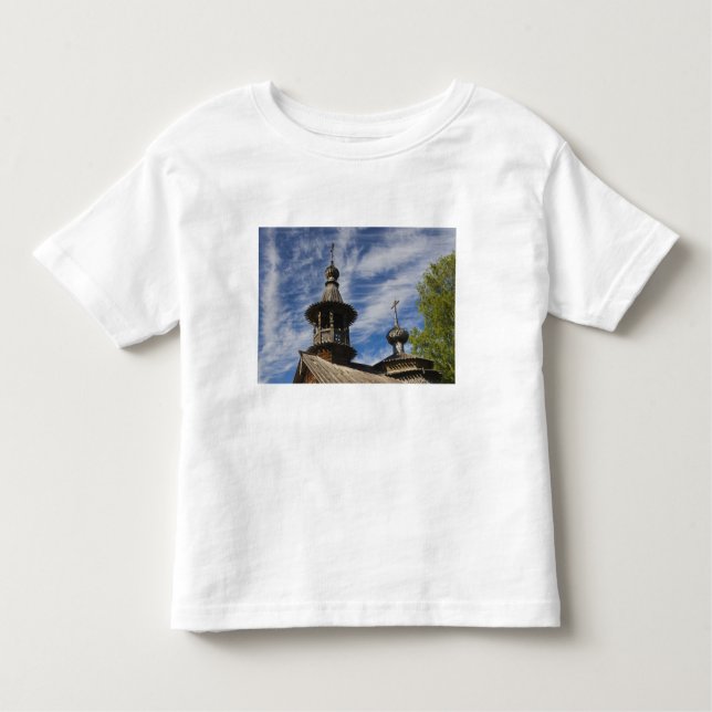 Camiseta De Bebé Iglesia ortodoxa rusa tradicional de madera (Anverso)
