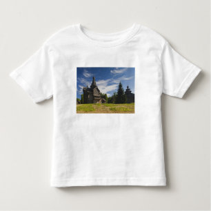 Camiseta De Bebé Iglesia ortodoxa rusa tradicional de madera