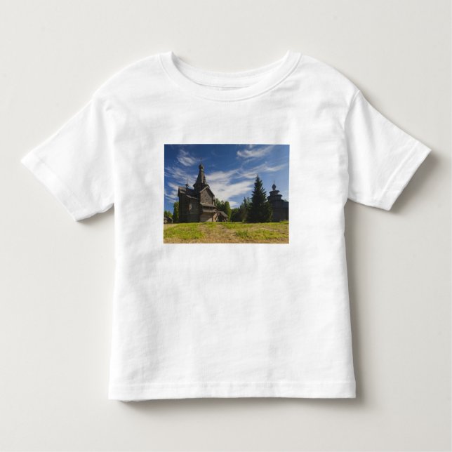 Camiseta De Bebé Iglesia ortodoxa rusa tradicional de madera (Anverso)