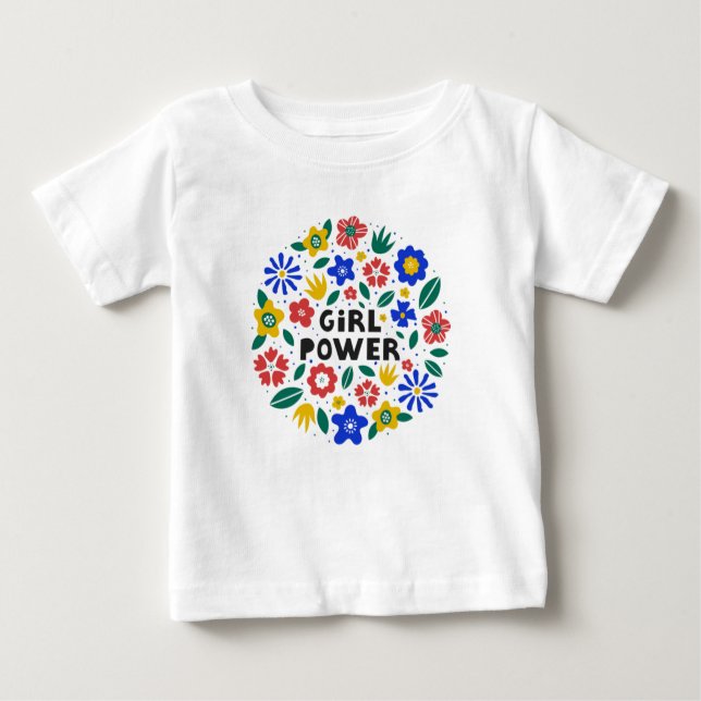Camiseta De Bebé Igualdad de poder de chica (Anverso)