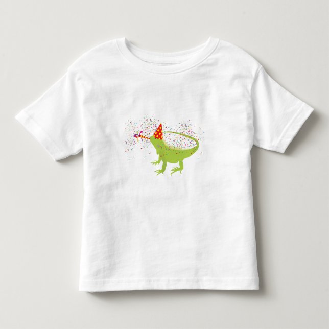 Camiseta De Bebé Iguana Lizard de animales de fiesta con Fiesta (Anverso)