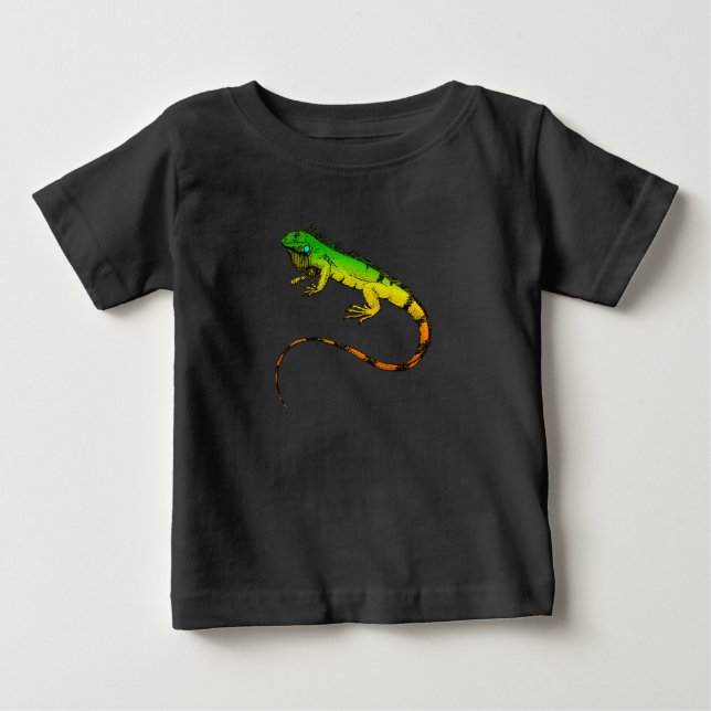 Camiseta De Bebé Iguana Lizard Hermoso regalo de Iguana (Anverso)
