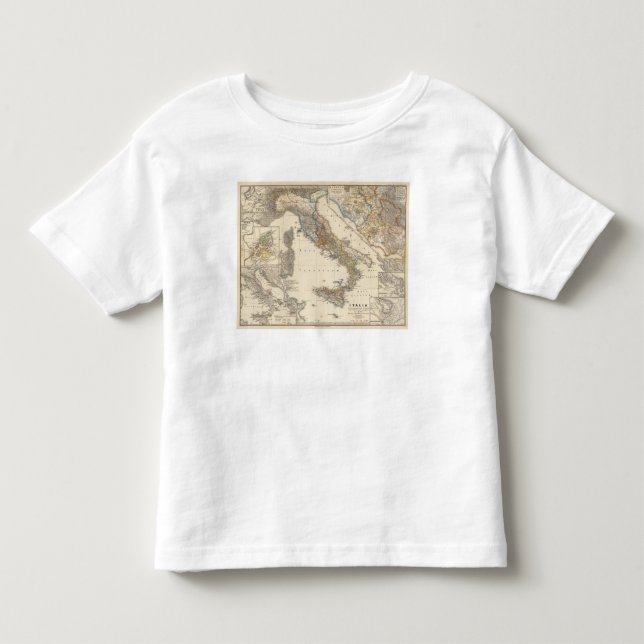 Camiseta De Bebé Iis de los adiectis de Italia (Anverso)
