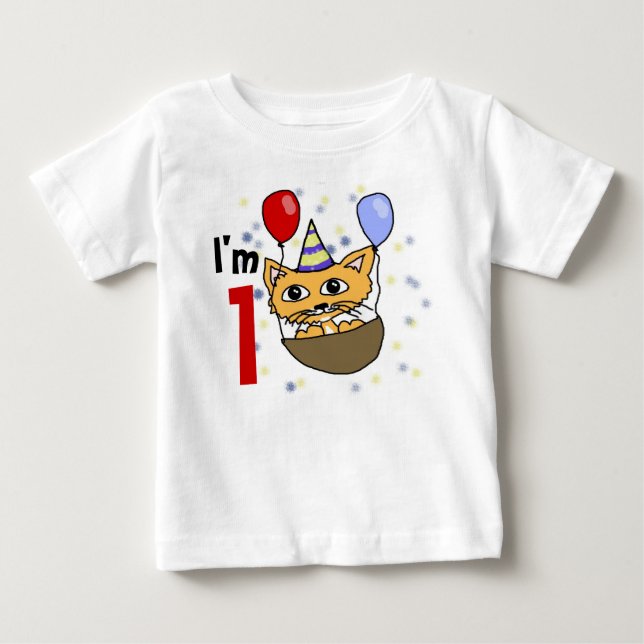 Camiseta De Bebé Ik ben 1 verjaardag (Anverso)