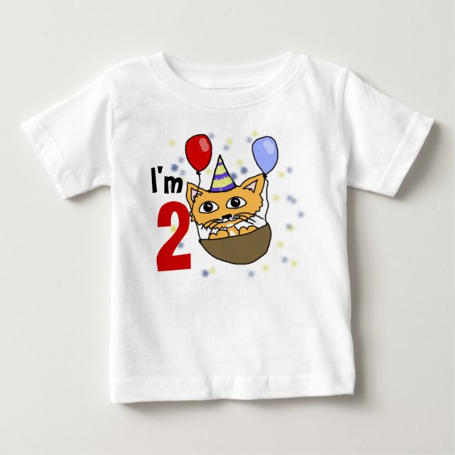 Camiseta De Bebé Ik ben 2 verjaardag (Anverso)