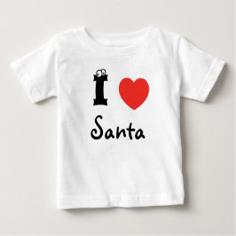 Camiseta De Bebé Ik houd van Santa