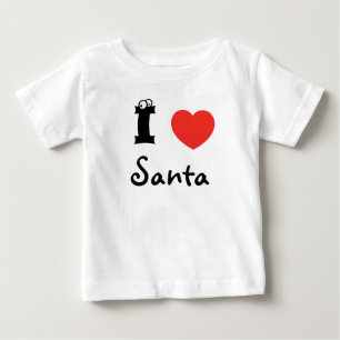 Camiseta De Bebé Ik houd van Santa