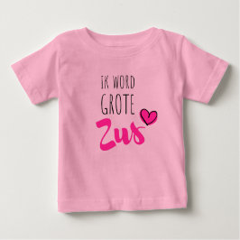 Camiseta De Bebé Ik word grote zus