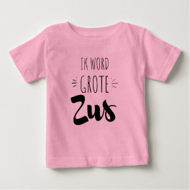 Camiseta De Bebé Ik word grote zus