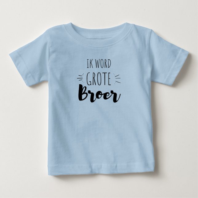 Camiseta De Bebé Ik wordt grote broer (Anverso)