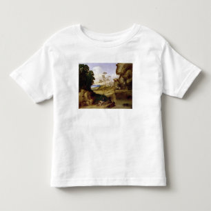 Camiseta De Bebé IL Tramonto (la puesta del sol) (aceite en lona)