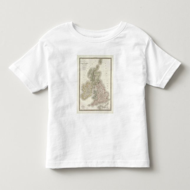 Camiseta De Bebé Iles Britanniques - islas británicas (Anverso)