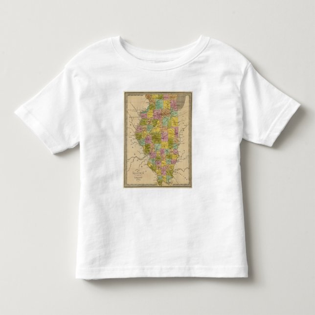 Camiseta De Bebé Illinois 5 (Anverso)