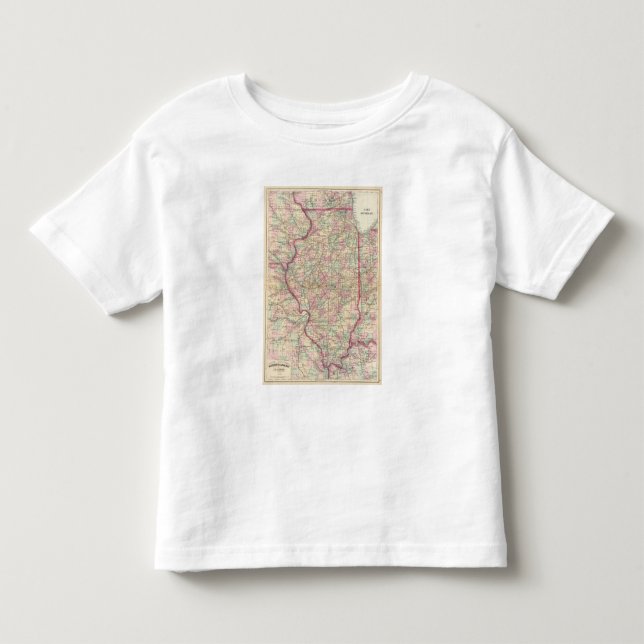 Camiseta De Bebé Illinois 9 (Anverso)
