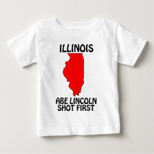 Camiseta De Bebé Illinois - Abe Lincoln Disparó Primero