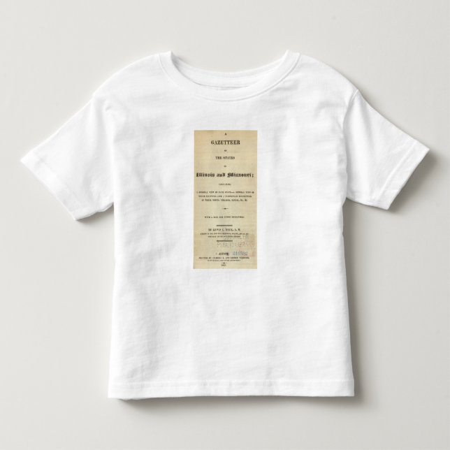 Camiseta De Bebé Illinois y Missouri 2 (Anverso)
