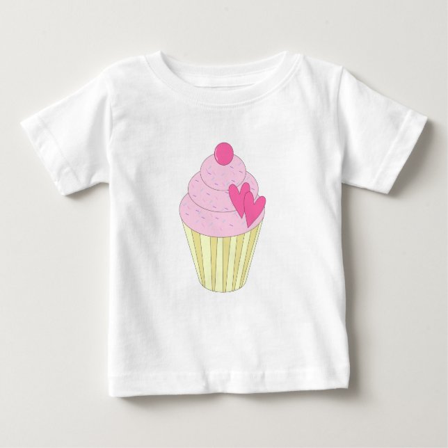 Camiseta De Bebé illusima Fresberry Cupcake (Anverso)
