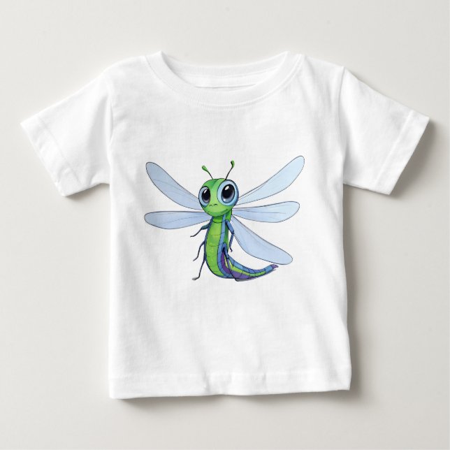 Camiseta De Bebé Illustration avec une libellule cartoon (Anverso)