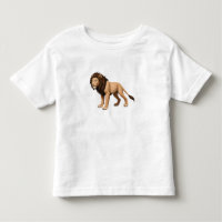 Illustrative Lion with Full Brown Mane