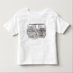Camiseta De Bebé Iluminación del Menorah<br><div class="desc">La iluminación de la escuela judía el Menorah (grabar en madera) situado en una colección privada.</div>