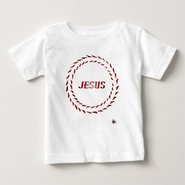Camiseta De Bebé Ilusión óptica de Jesús (Anverso)