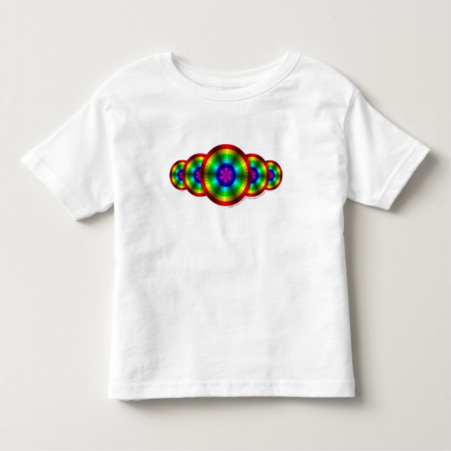 Camiseta De Bebé Ilusión óptica niños arcoiris y camisas ligeras pa (Anverso)