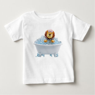 Camiseta De Bebé Ilustración 3D de León de Dibujos Animados Gruñón 