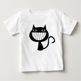 Camiseta De Bebé Ilustracion CAT EN BLANCO Y NEGRO