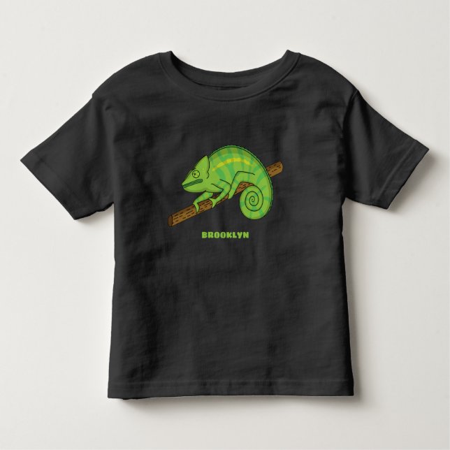 Camiseta De Bebé Ilustracion Chameleon de Parson (Anverso)