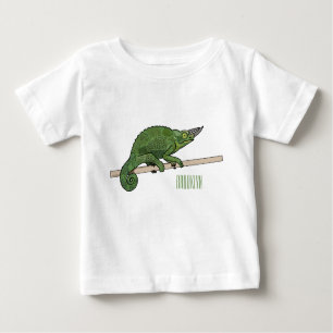 Camiseta De Bebé Ilustracion chameleon personalizado de Jackson