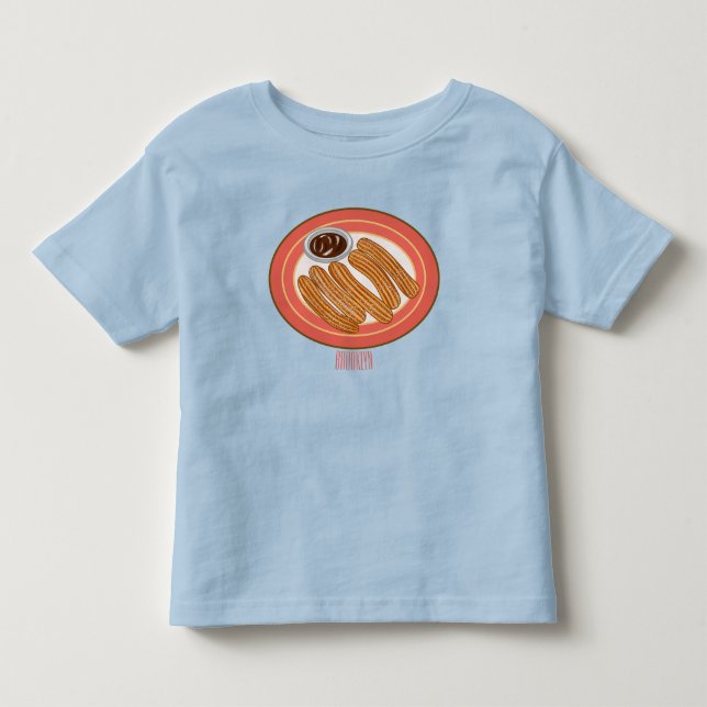 Camiseta De Bebé Ilustracion Churro personalizado (Anverso)
