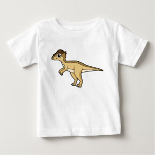 Camiseta De Bebé Ilustracion Cuto De Un Dinosaurio Pachycephalosaur
