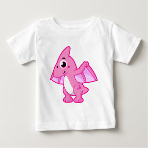 Camiseta De Bebé Ilustracion Cuto De Un Pterodáctilo.
