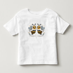 Camiseta De Bebé Ilustración de Abejas Lindas para Niños