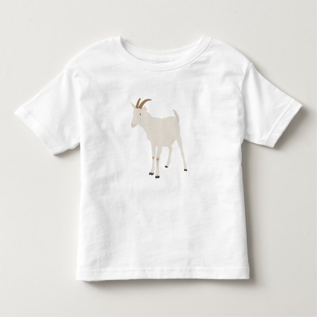 Camiseta De Bebé Ilustración de animal de granja cabra (Anverso)