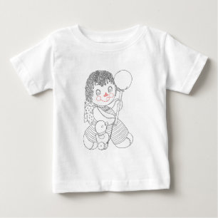 Camiseta De Bebé Ilustracion de arte dibujado a mano de juguete de 