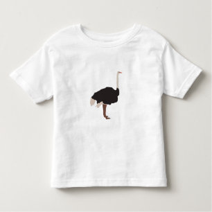 Camiseta De Bebé Ilustracion de aves de avestruz