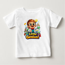 Camiseta De Bebé Ilustración de bebé lindo pequeño genio