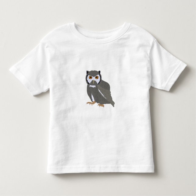 Camiseta De Bebé Ilustracion de Búho Cute (Anverso)